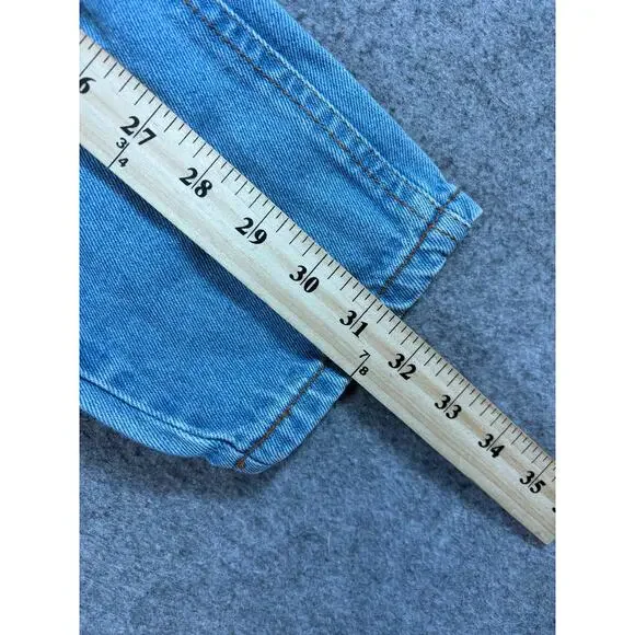 VTG 90s Green Bay Packers NFL Football Jumpsuit Kids Blue Denim Overall Size 4T - Picture 5 of 10